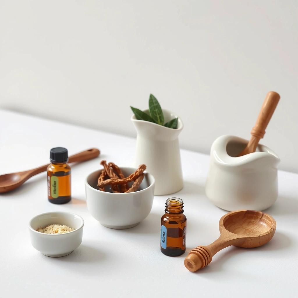 Daily wellness ritual scene